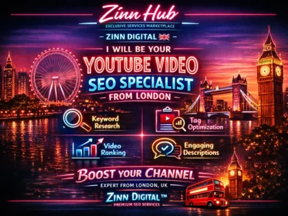 be your YouTube video SEO specialist from London