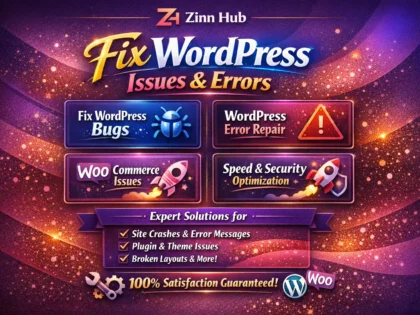 Fix Wordpress Issues, Wordpress Bug Fix, Fix Wordpress Errors, Woocommerce Fix 2 Fix Wordpress Issues