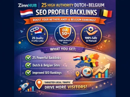 25 High Authority Dutch Belgium Link Building Seo Profile Backlink Netherland