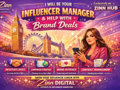 be your influencer manager and help you with brand deals