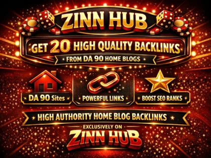 Provide 20 High Quality Backlinks From Da 90 Home Blogs