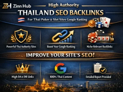 high authority thailand SEO backlink for thai poker
