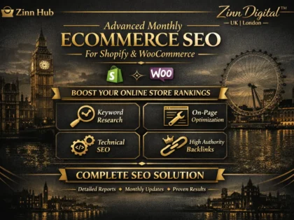do advance complete monthly ecommerce SEO for shopify or woocommerce