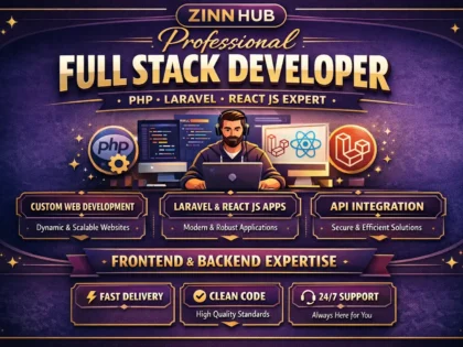 Professional Full Stack Developer - PHP Laravel & React JS Expert