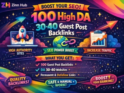 creat 100 high da 30 to 40 guest post backlinks