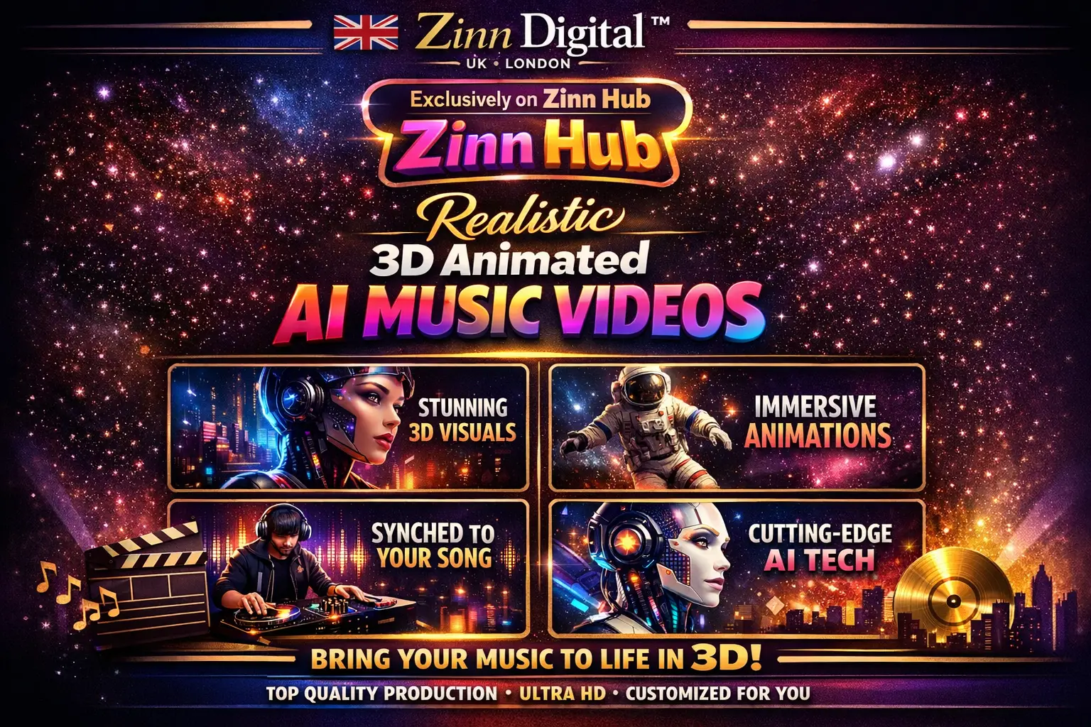 Create Realistic 3D Animated Ai Music Video Songs Visualizer 1 Create Realistic 3D Animated Ai Music Video Songs Visualizer
