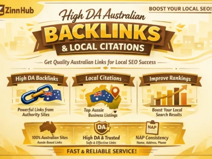 prvoide high da australian backlinks australia local citations for local SEO
