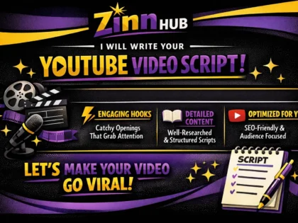 write your youtube video script