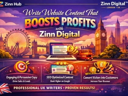 Write website content that boosts profits with Zinn Digital ™