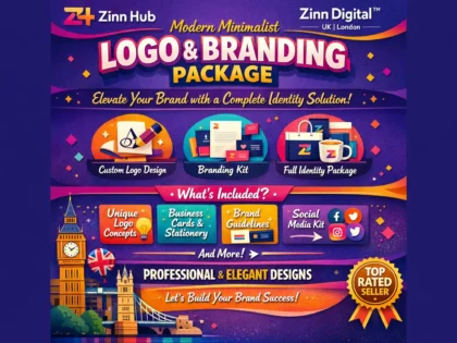 Create Modern Minimalist Business Logo Design With Complete Branding Package