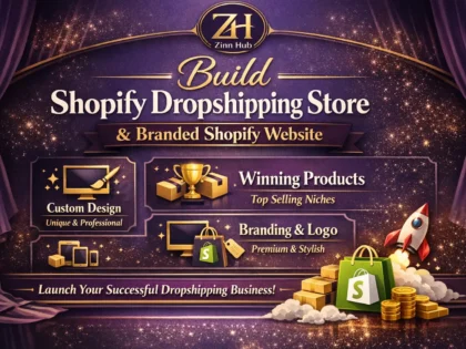 build shopify dropshipping store and branded shopify website