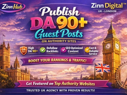 Publish Dofollow Guest Posts On 90 Da Sites With Zinn Digital ™