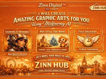 create amazing graphic arts for you using midjourney ai