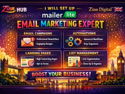 Set up MailerLite email marketing
