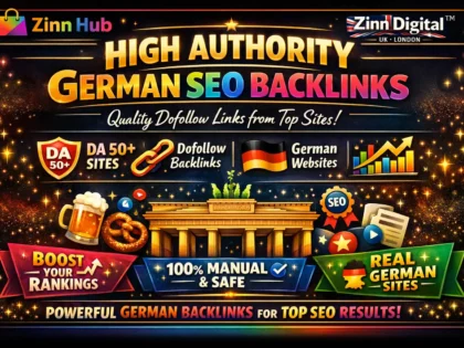 Provide high authority dofollow SEO German backlinks from quality sites