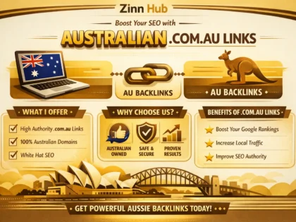 provide australian com au domain links
