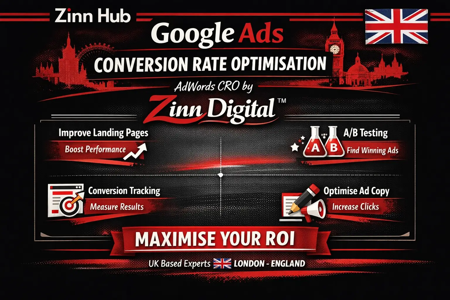 Voi optimiza campaniile dvs. Google Ads pentru mai multe lead-uri 1 Optimizarea ratei de conversie Google Ads și CRO Adwords de către Zinn Digital ™