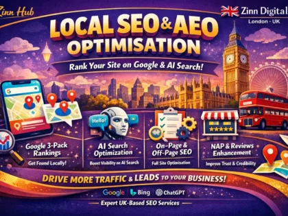 Local SEO & AEO optimisation to rank your site on Google and AI search