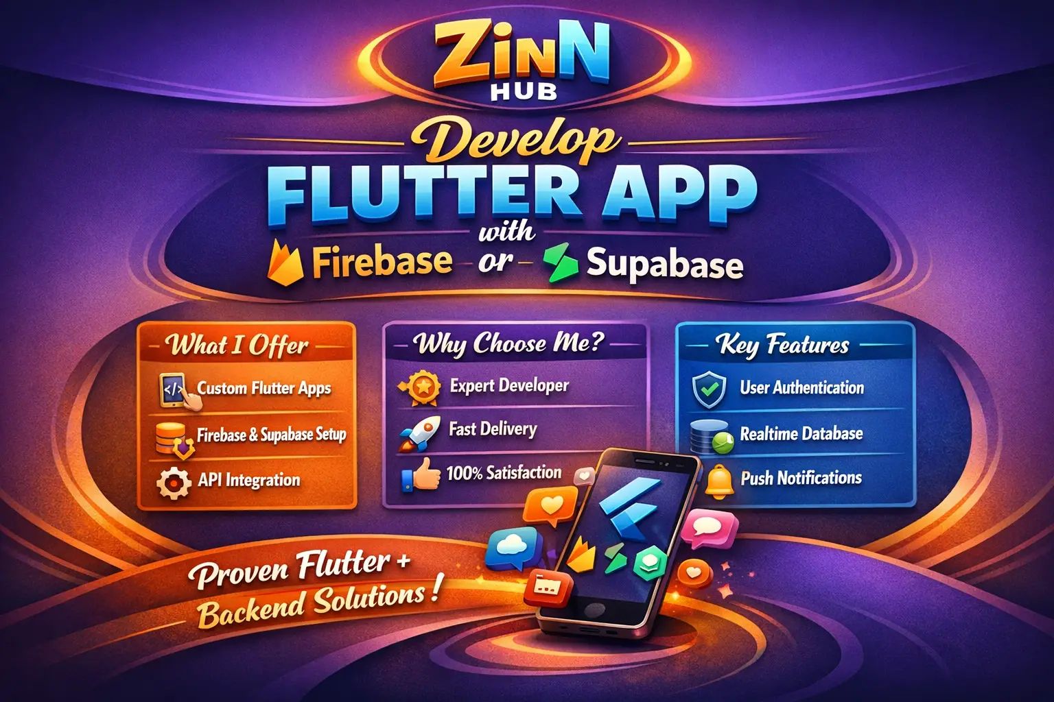 Develop Flutter App With Firebase Or Supabase Integration 1 Develop Flutter App With Firebase Or Supabase Integration