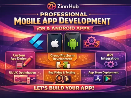 do ios and android mobile app development as flutter mobile app developer