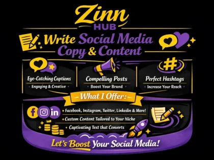 Write Social Media Copy And Content
