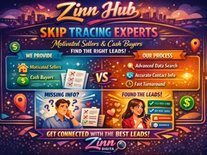 Provide Motivated Sellers And Cash Buyers  With Skip Tracing