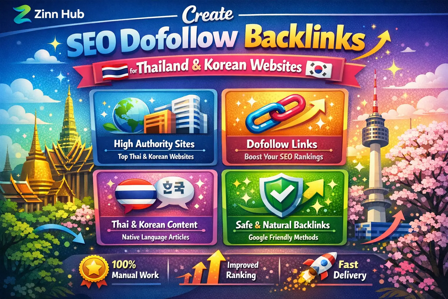 Create Seo Dofollow Backlinks For Thailand, Korean Websites 1 Create Seo Dofollow Backlinks For Thailand