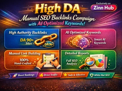 Do High Da Manual Seo Backlinks Campaign With Ai Optimized Keywords