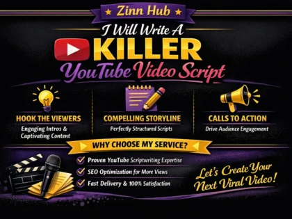 write a killer youtube video script