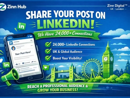 Share your post on LinkedIn social network where we have 24k connections