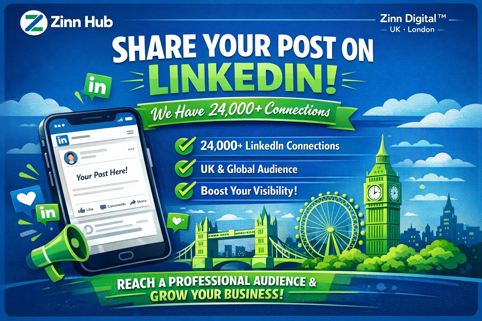 Share Your Post On Linkedin Social Network Where We Have 24K Connections 1 Share Your Post On Linkedin Social Network Where We Have 24K Connections