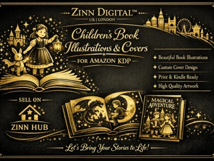 draw children story book illustration and cover for amazon KDP