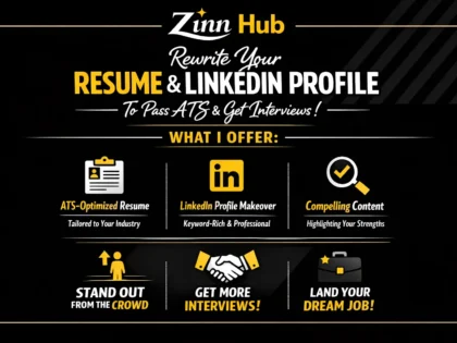 rewrite your resume and linkedin profile to pass ats and get interviews