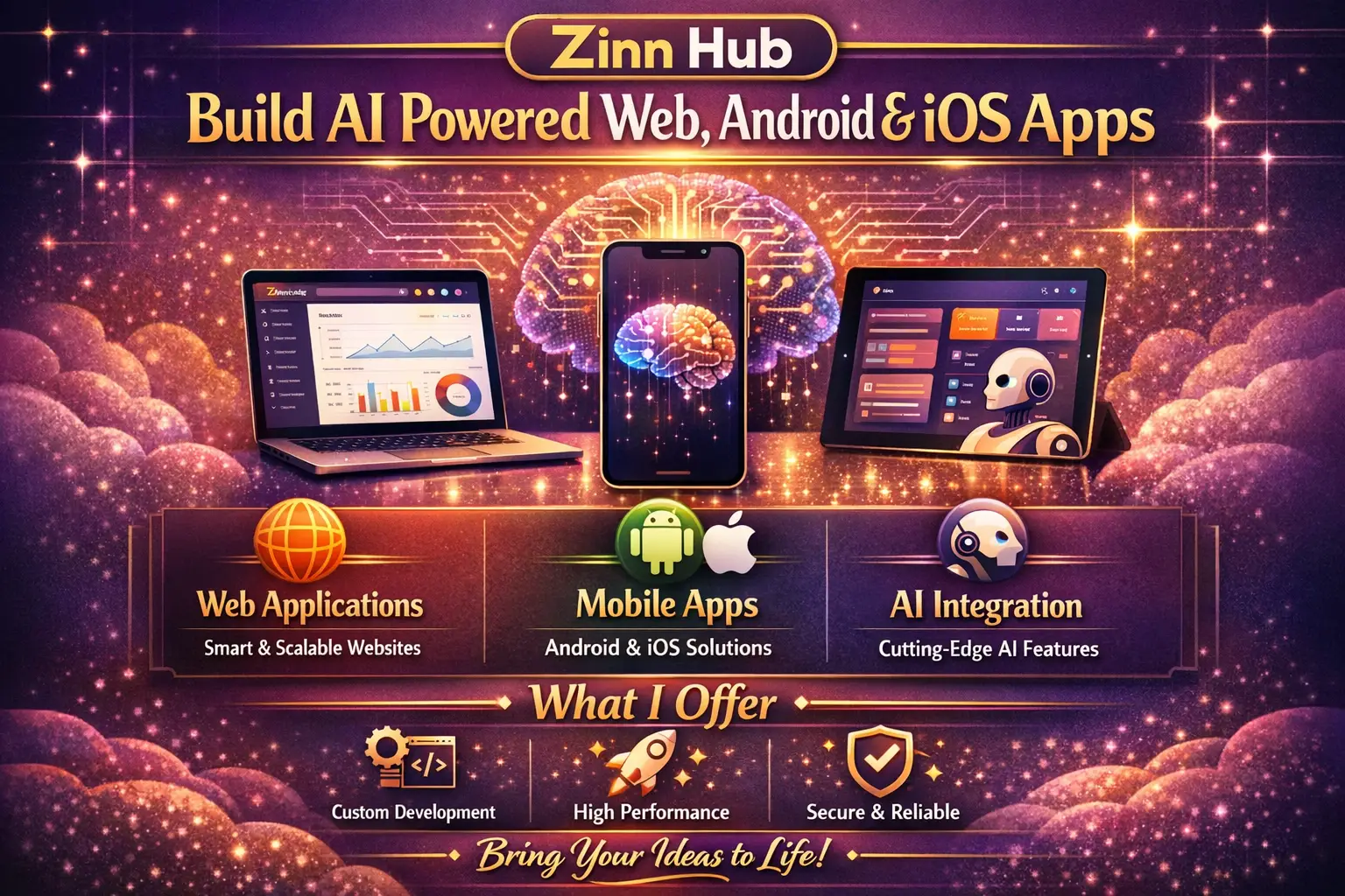 Build Ai Powered Web, Android And Ios App Software 1 Build Ai Powered Web