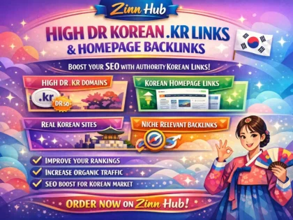 Do High Dr Korean Domain  Kr Links And Korean Homepage Backlinks