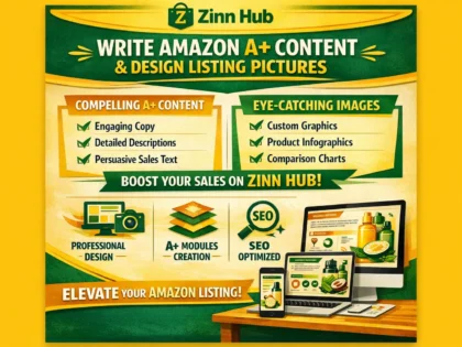 write amazon a plus content and design listing pictures