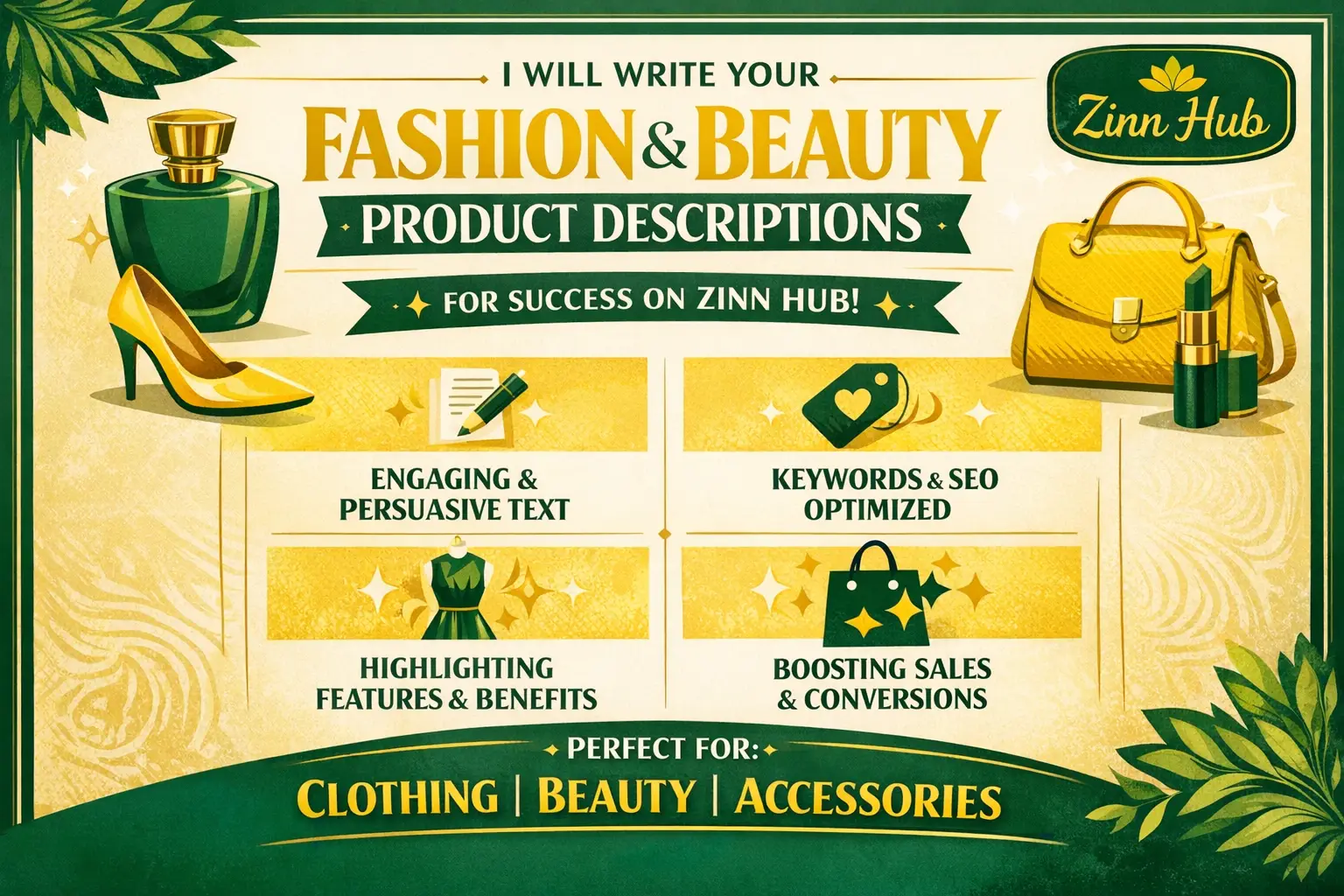 Write Your Fashion And Beauty Product Descriptions 1 Write Your Fashion And Beauty Product Descriptions