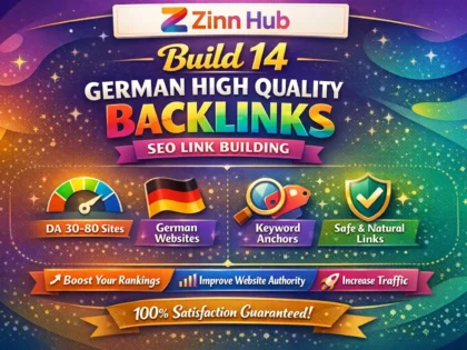 build 14 german high quality backlinks