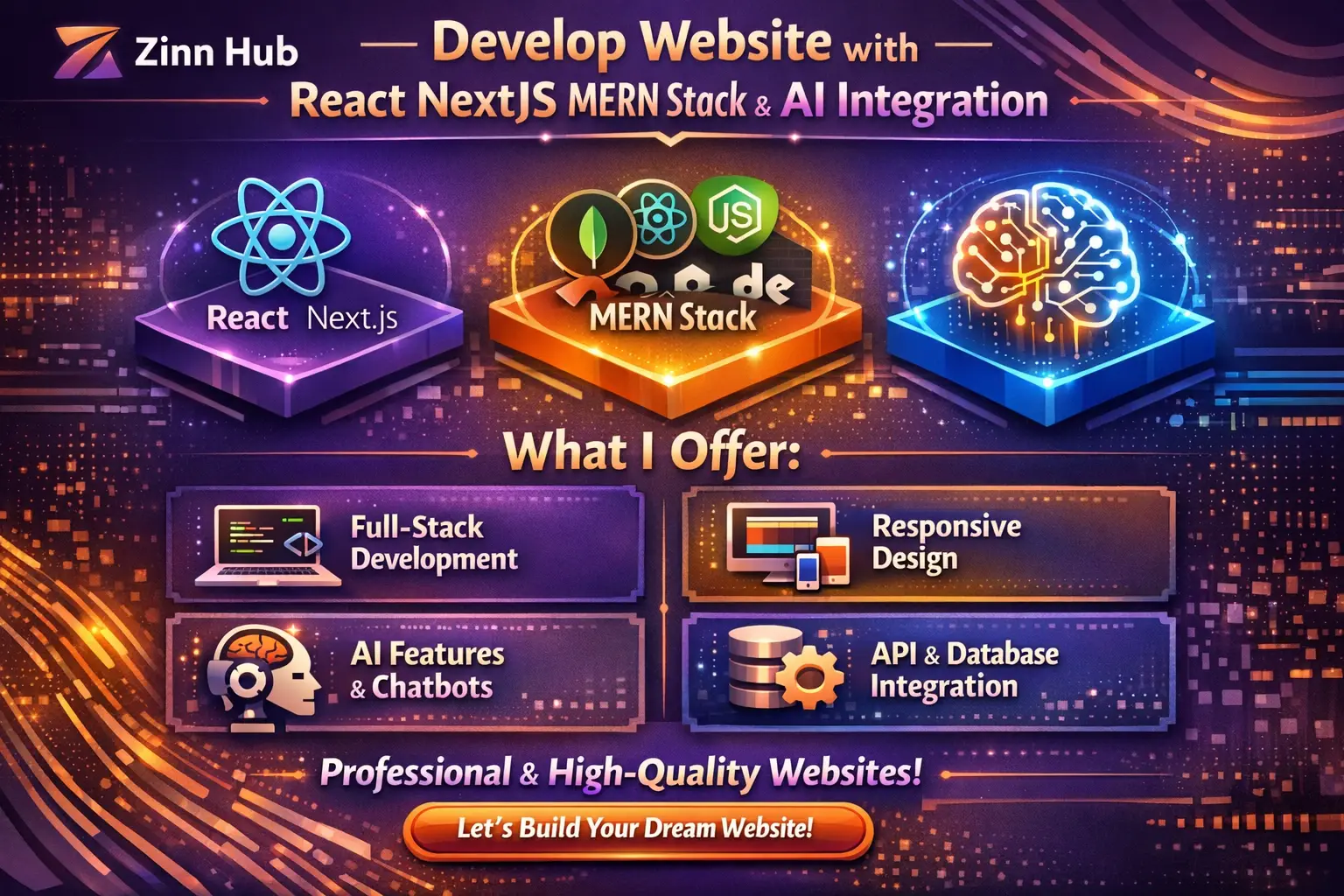 Develop Website With React Nextjs Mern Stack &Amp; Ai Integration 1 Develop Website With React Nextjs Mern Stack &Amp; Ai Integration