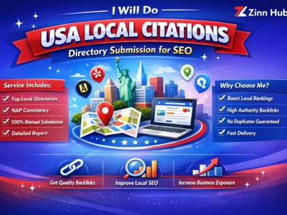do USA local citations directory submission backlink for seo