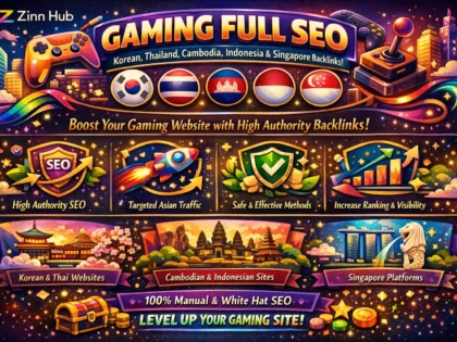 do gaming full SEO korean thailand cambodia indonesia singapore backlinks