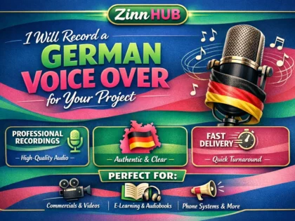 record a german voice over for your project