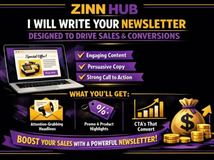write your newsletter designed to drive sales and conversions