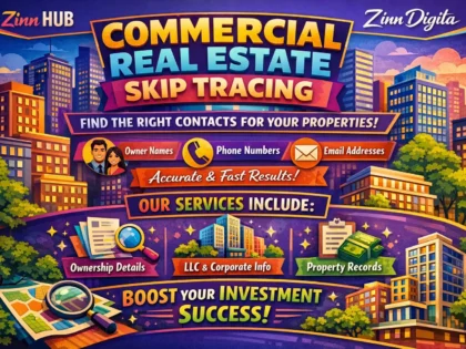 provide real estate skip tracing for commercial properties