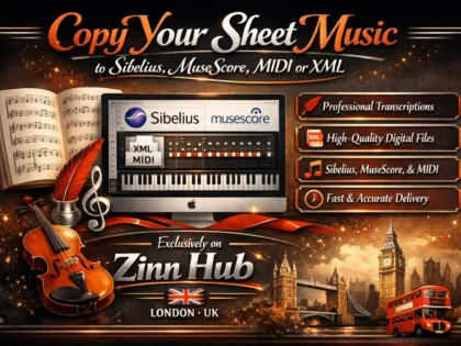 Copy your sheet music to Sibelius