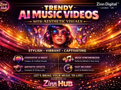 produce trendy ai music video with aesthetic visuals