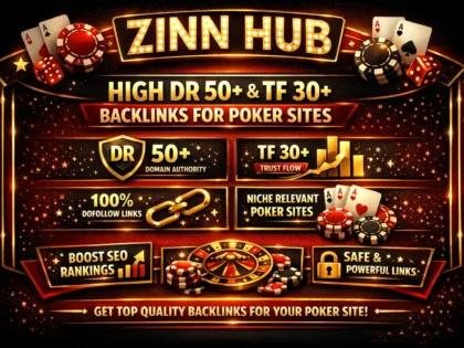 do high DR 50 and tf 30 seo dofollow backlinks for poker sites