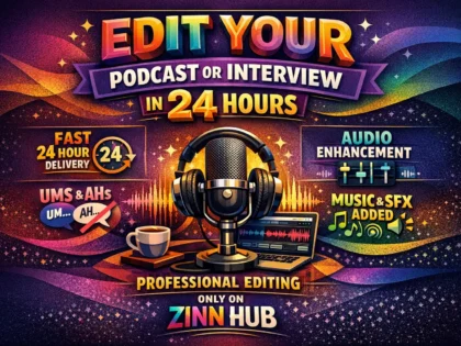 edit your podcast or interview in 24 hours