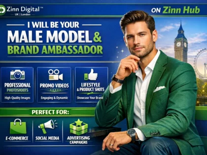 Be your male model or brand ambassador