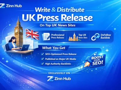 write and distribute UK press release on UK news sites with do follow backlink